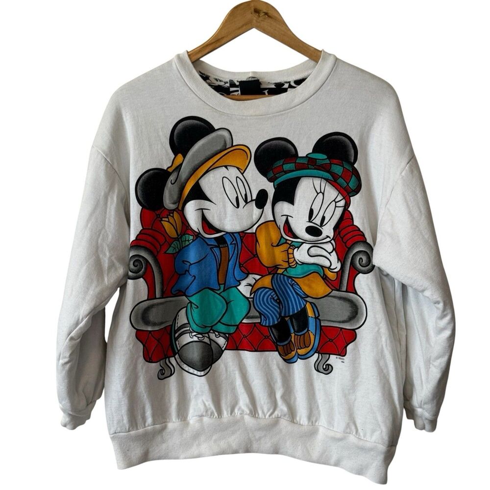 Vintage 1994 Mickey Unlimited Jerry Leigh Mickey Minnie Sweatshirt Medium